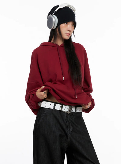 oversized-casual-hoodie-is515 / Red