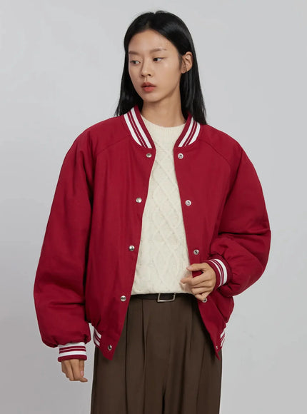 varsity-bomber-jacket-id516 / Red
