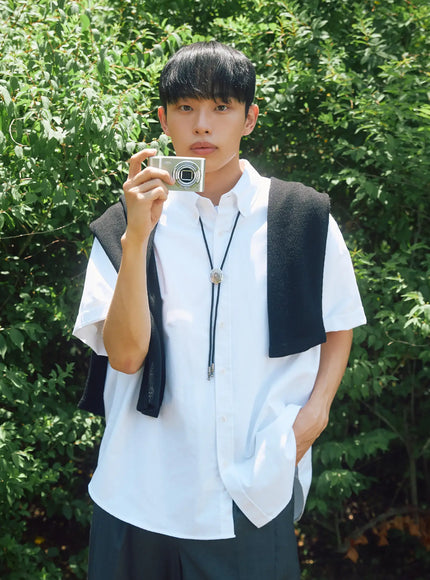 mens-bolo-tie-necklace-il517 / Silver