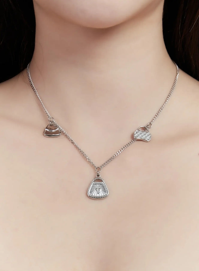 handbag-charm-necklace-id529 / Silver