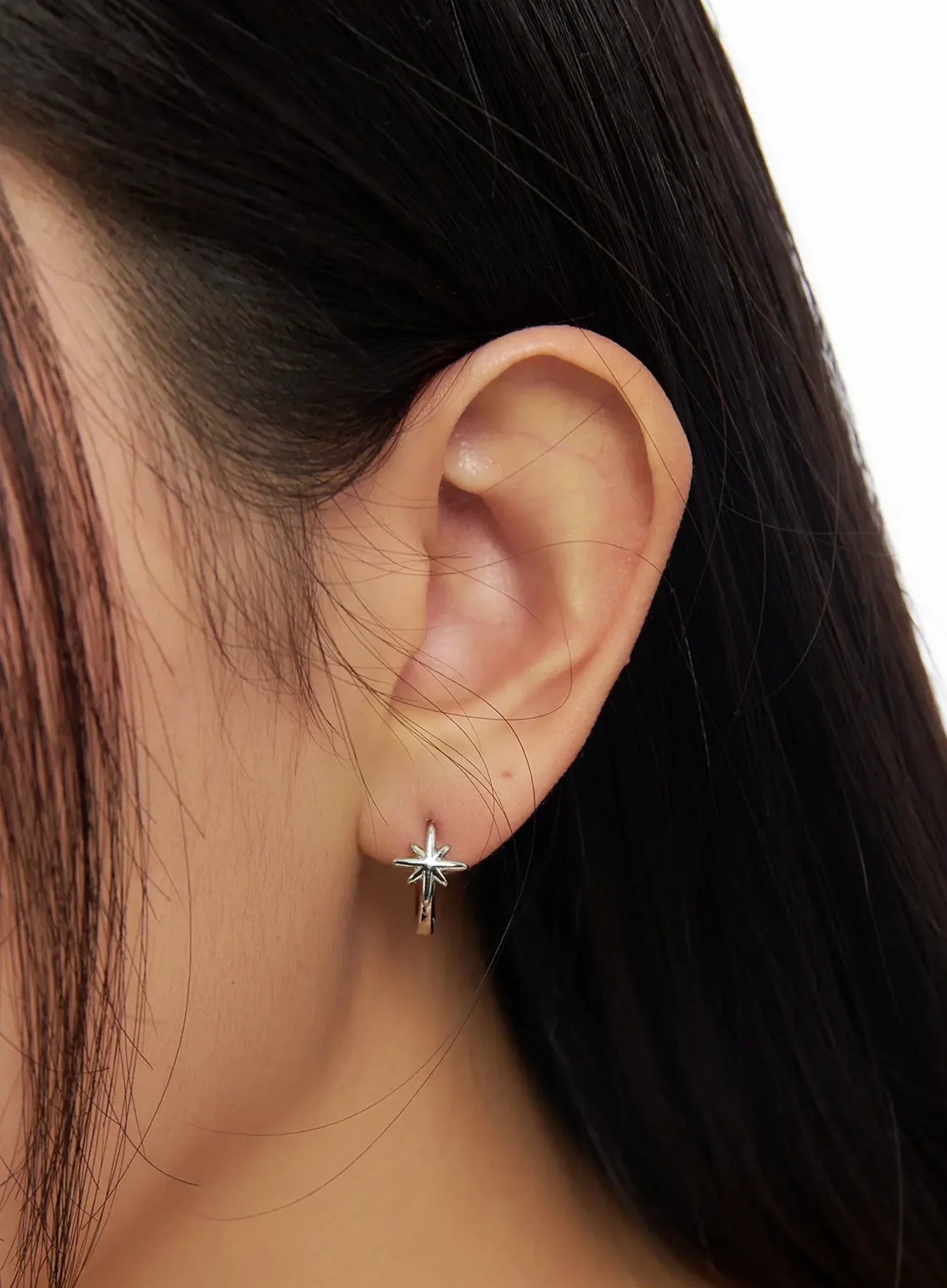 Snowflake Hoop Earrings IM531
