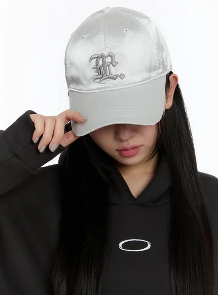 glossy-patch-cap-im509 / Silver