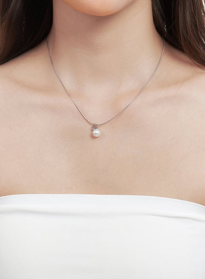 Shine Pearl-Point Necklace IJ516