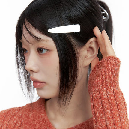 classic-metal-hair-clip-io430 / Silver