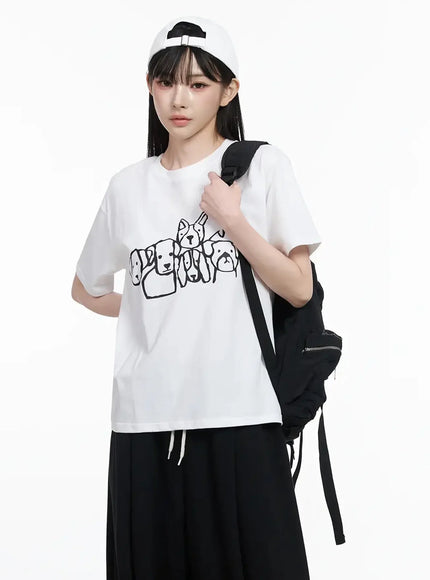 graphic-short-sleeve-tee-iy511 / White