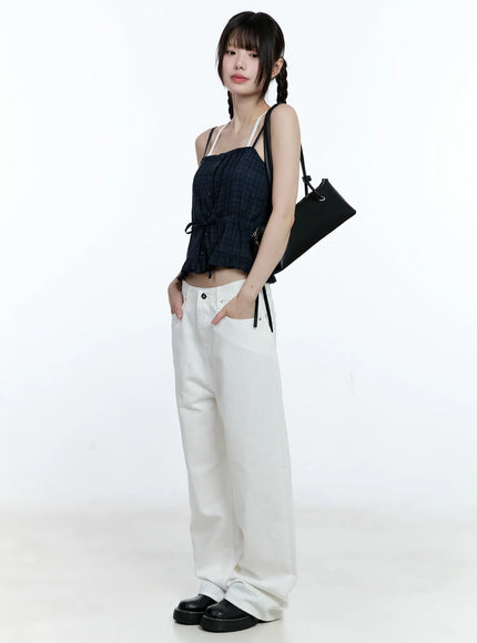 relaxed-fit-cotton-pants-cg507 / White