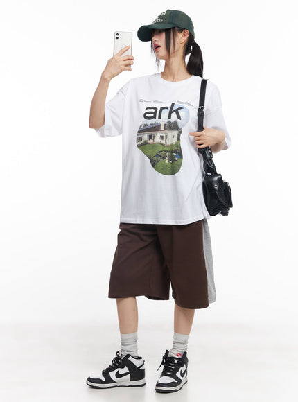 round-neck-graphic-tee-cy512 / White