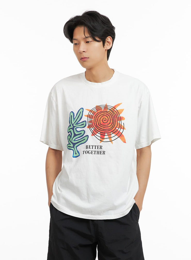 mens-graphic-cotton-t-shirt-ia402 / White