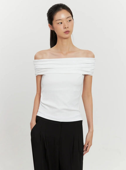 classic-off-shoulder-top-il528 / White
