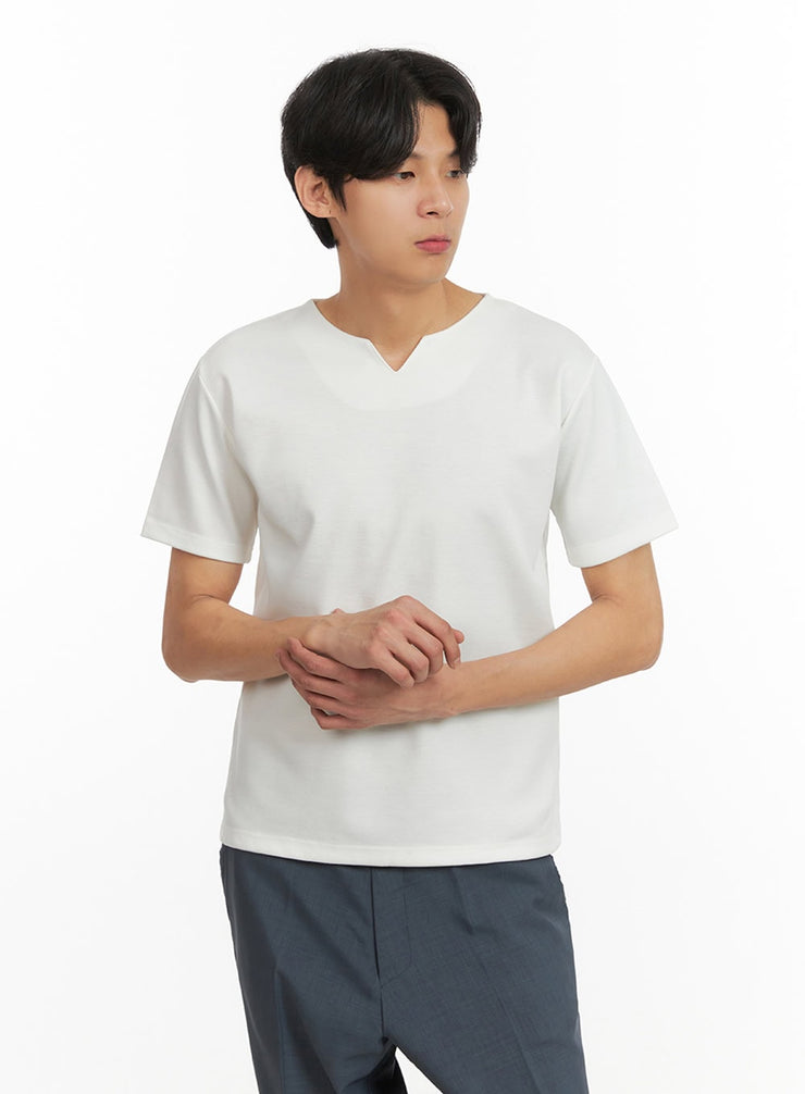 mens-classic-short-sleeve-white-iy431 / White