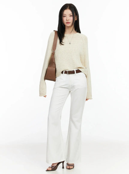 relaxed-bootcut-cotton-pants-im524 / White