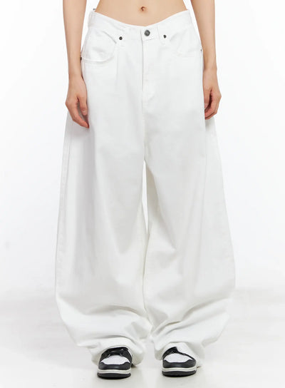 wide-leg-loose-fit-pants-cl529 / White