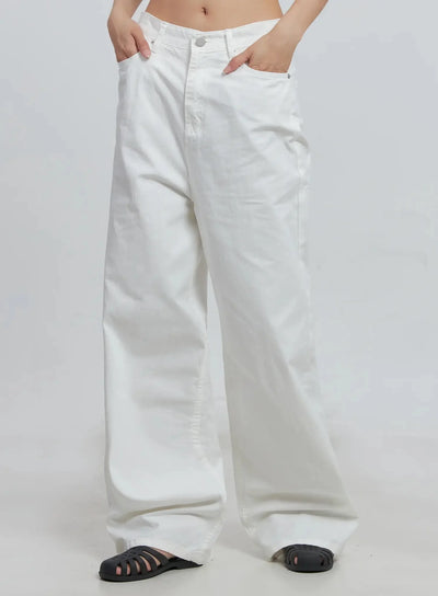comfy-wide-leg-pants-iu512 / White