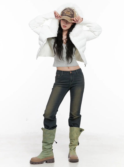 detachable-faux-fur-puffer-jacket-cn512 / White