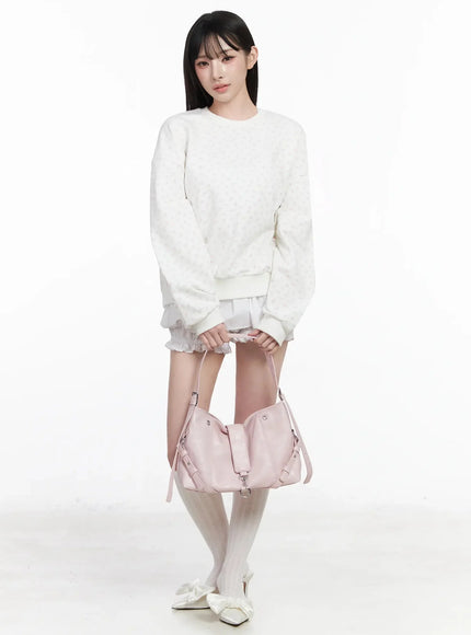 floral-print-sweatshirt-iy511 / White