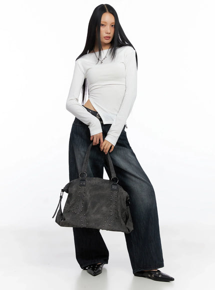 asymmetric-side-slit-off-shoulder-top-co517 / White