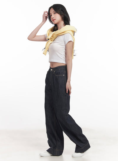 basic-slim-fit-crop-top-ca510 / White