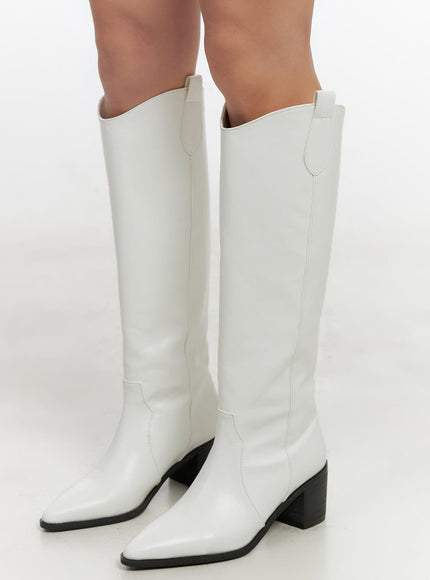 classic-western-style-long-boots-cn413 / White