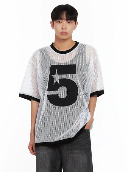 mens-mesh-star-jersey-tee-il516 / White