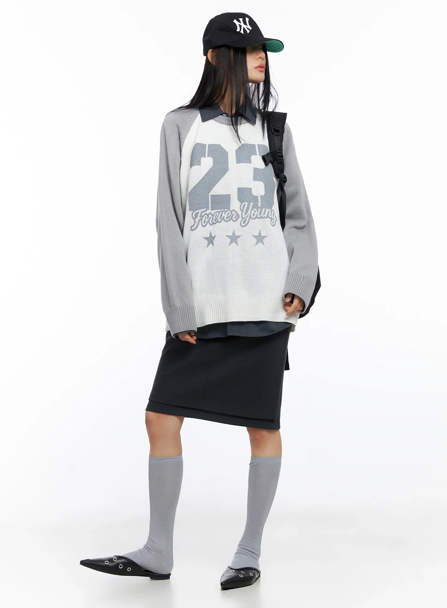 forever-young-raglan-knit-top-co517 / White