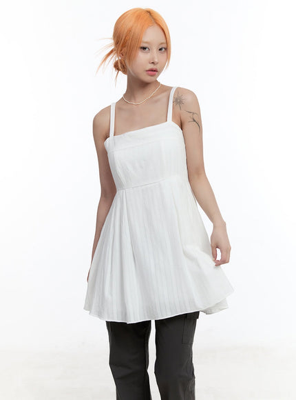 rosy-flare-mini-dress-cy530 / White