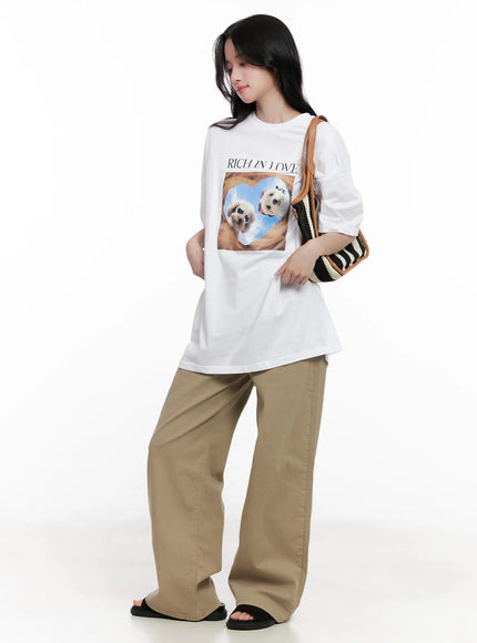 oversized-graphic-t-shirt-cl515 / White