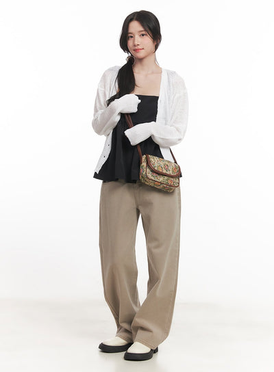 sheer-button-up-knit-cardigan-ca511 / White