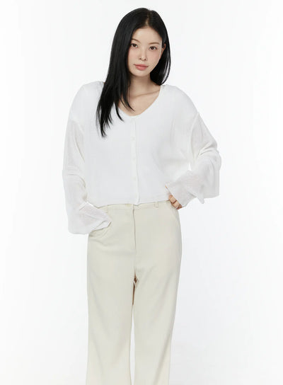 lightweight-relaxed-fit-cardigan-iu503 / White