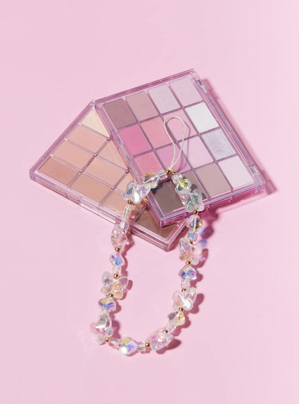 iridescent-beaded-phone-charm-im527 / White