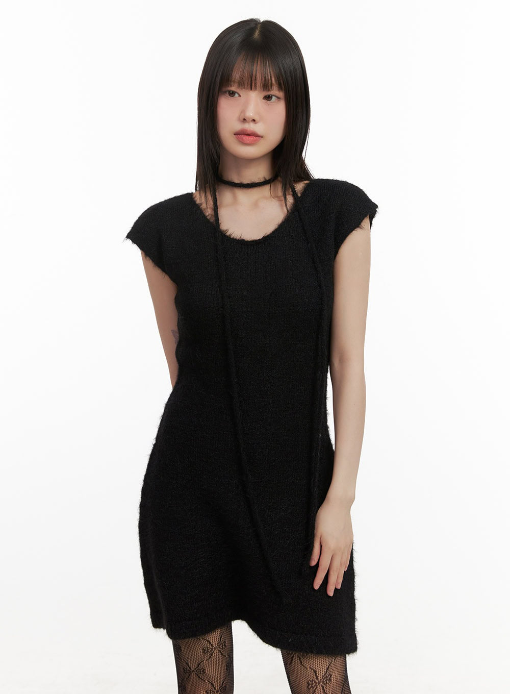 Slim-Fit Wool Blend Mini Dress CJ506