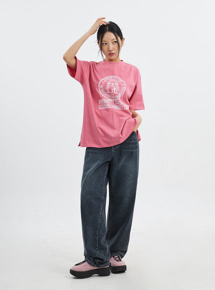 Straight Leg Baggy Jeans CJ318