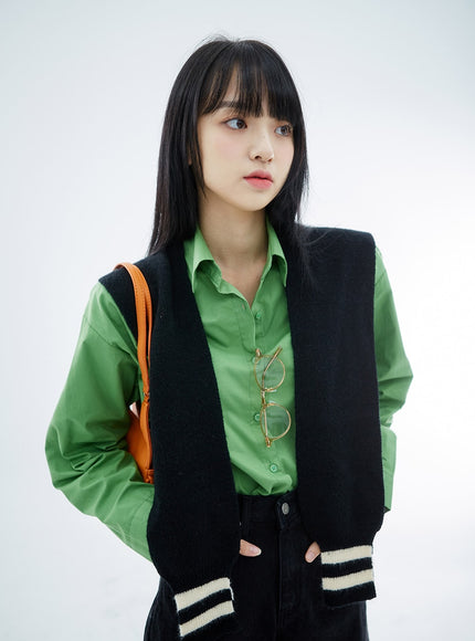 Oversize Long Sleeve Shirt OO04