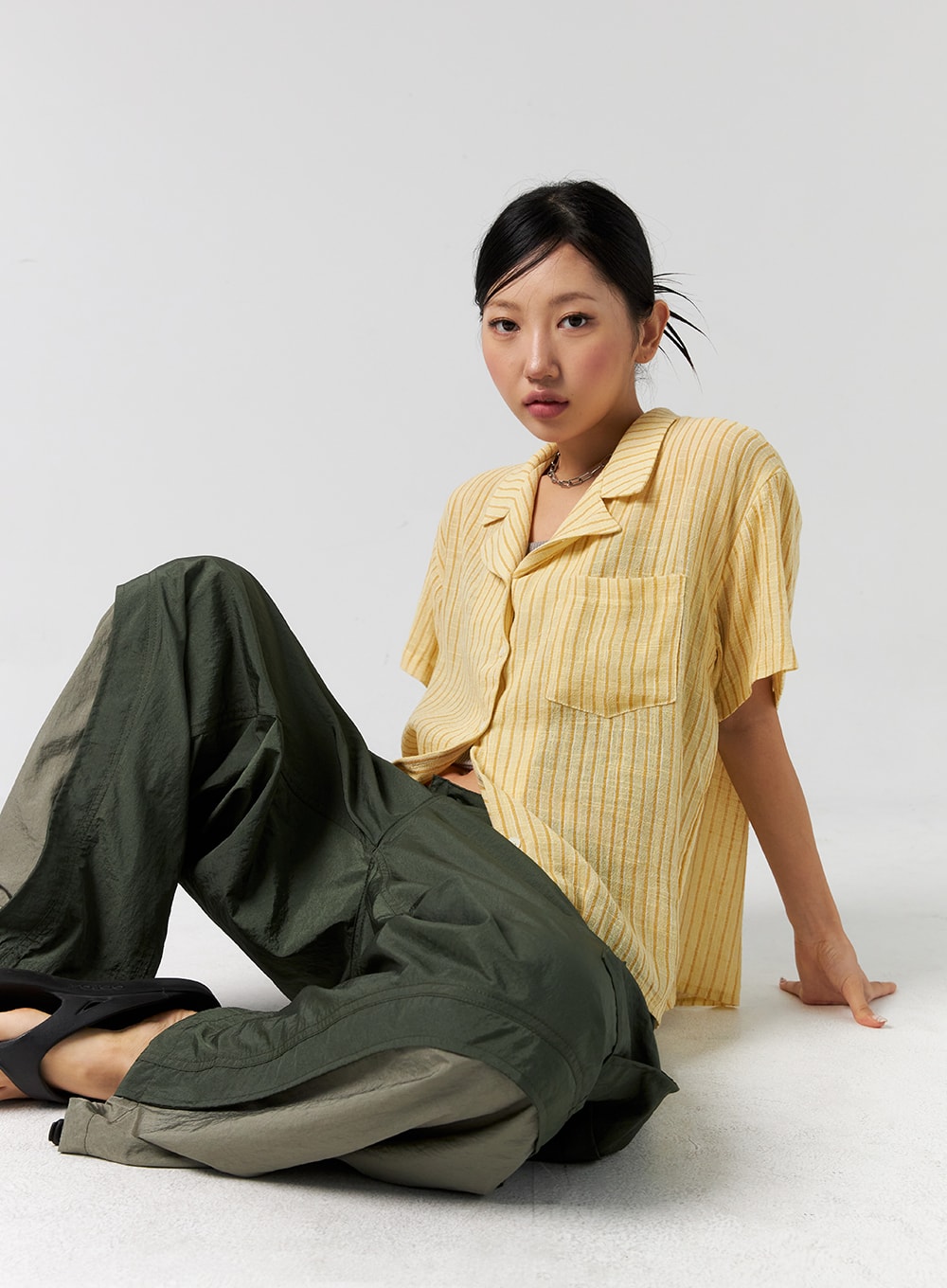 Short Sleeve Stripe Shirt CG301