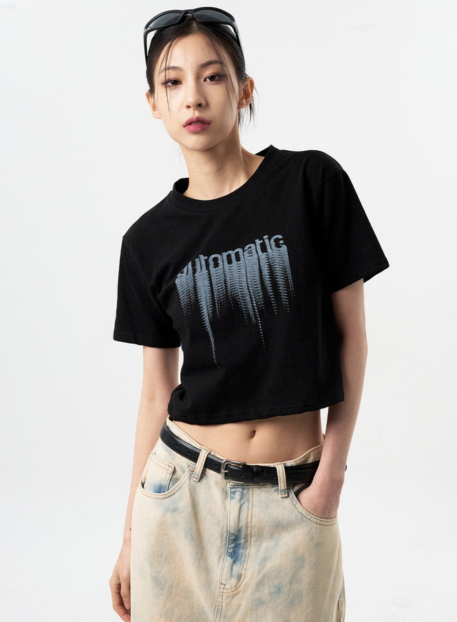 Automatisches Grafik-T-Shirt CY311