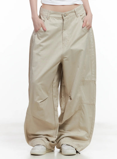 yeji-wide-leg-carpenter-pants-cu530 / Beige