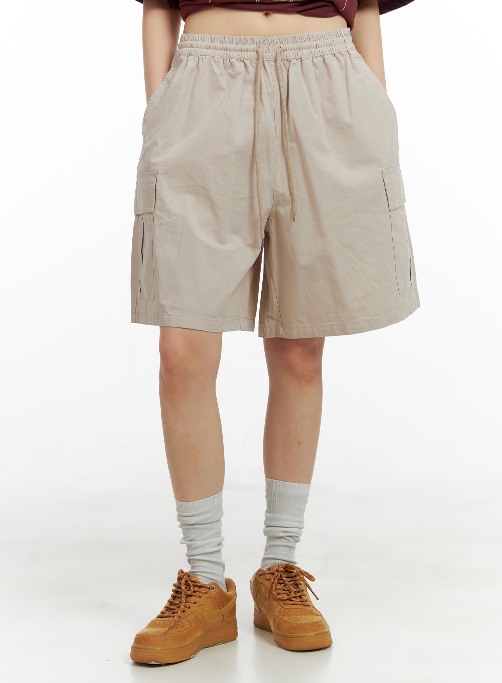 cotton-cargo-shorts-cl412 / Beige