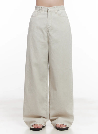 high-waist-wide-leg-pants-cu523 / beige