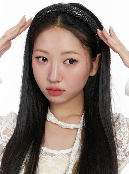 black-cubic-headband-cd514 / Black