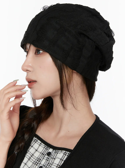 slouchy-beanie-cy515 / Black