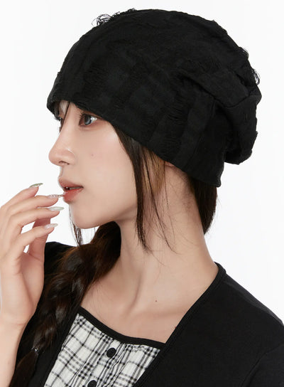 slouchy-beanie-cy515 / Black
