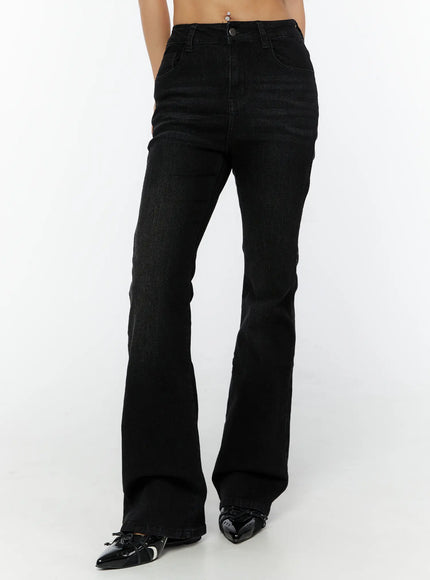 Alfie Hip-Pad Bootcut Jeans CY520 / Black