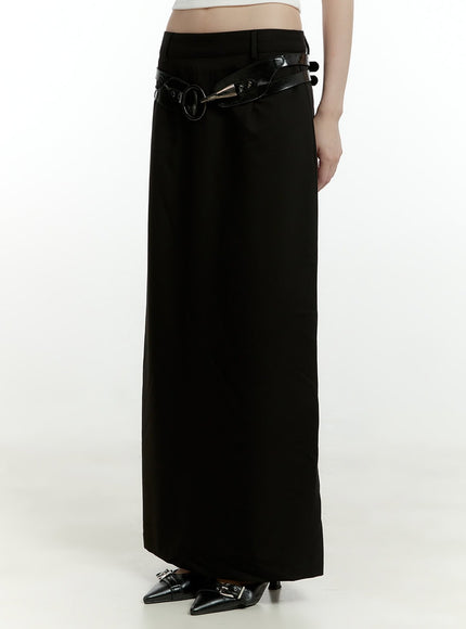 solid-tailored-maxi-dress-cl426 / Black