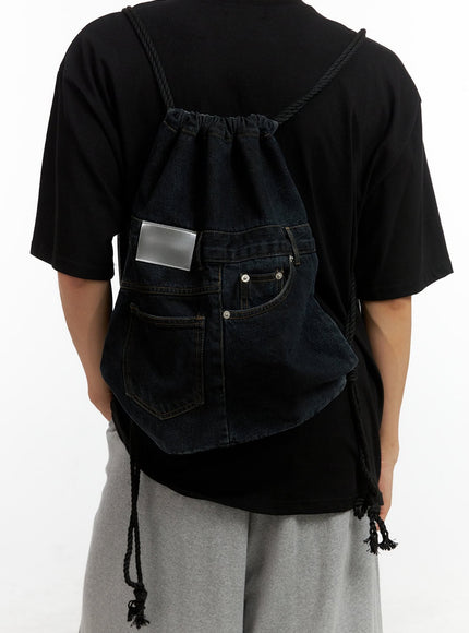 mens-denim-gymsack-cl429 / Black