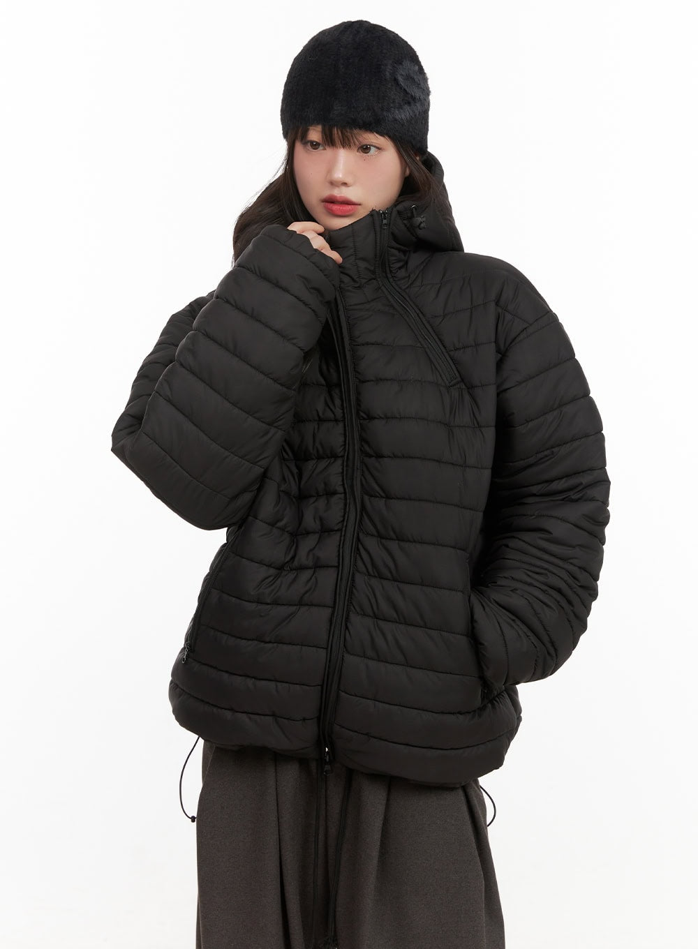 Oversized Hooded Puffer Jacket CJ501