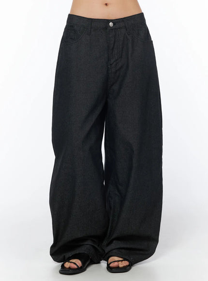aethra-non-fade-baggy-jeans-cy527 / Black