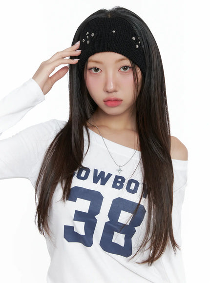 Studded Knit Headband CS503