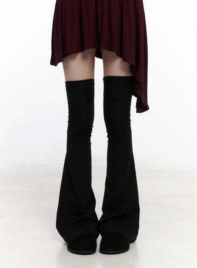 chic-flared-leg-warmers-cn511 / Black