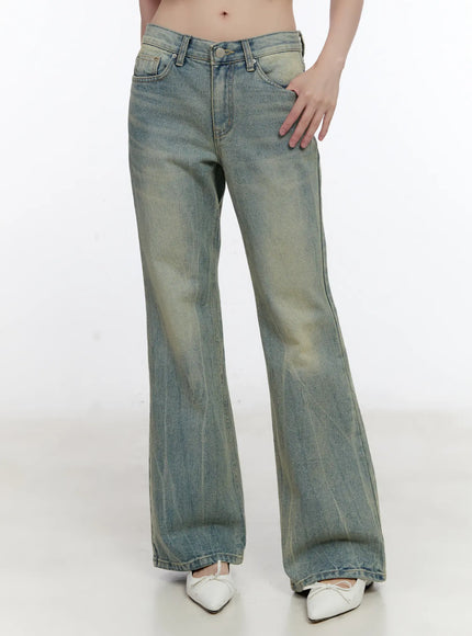 roa-vintage-blue-flared-denim-jeans-cl504 / Blue