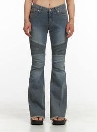 low-rise-slim-bootcut-jeans-cy430 / Blue