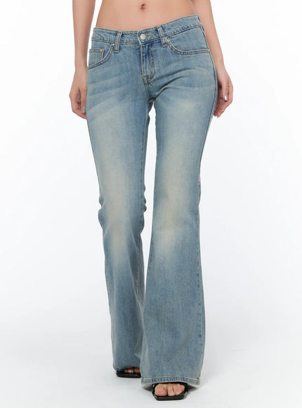 nalani-low-rise-vintage-bootcut-jeans-ca514 / Blue